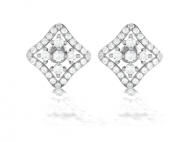 Floral Diamond Studs