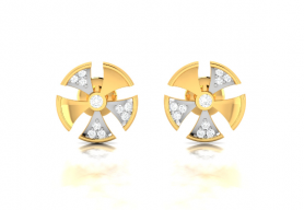 Floral Diamond Studs