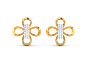 Floral Diamond Studs