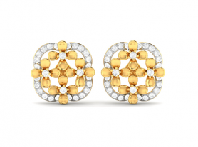 Floral Diamond Studs