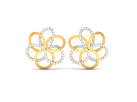 Floral Diamond Studs