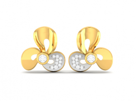 Floral Diamond Studs