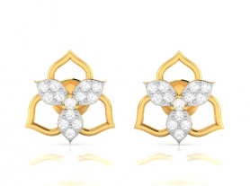 Floral Diamond Studs