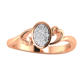 Pave Diamond Casual Ring 