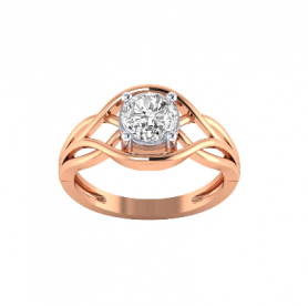 Pressure Setting Diamond Engagement Ring 