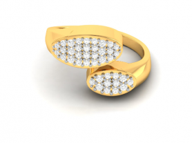 Entwine Bypass Diamond Ring