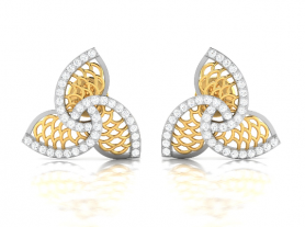 Trinity Diamond Filigree Studs