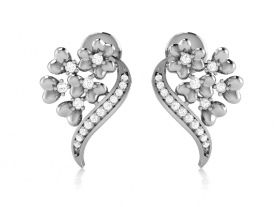 Floral Diamond Studs