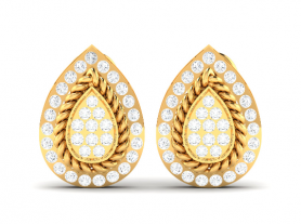 Floral Diamond Studs