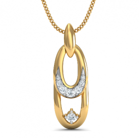 Diamond Pendant & Stud Jewelry Set - 9-5 Collection