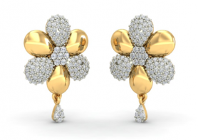 Floral Diamond Studs