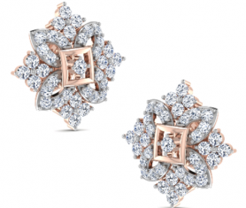 Floral Diamond Studs