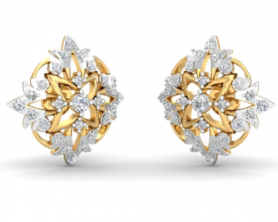 Floral Diamond Studs