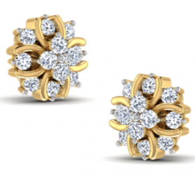 Floral Diamond Studs