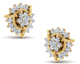 Floral Diamond Studs