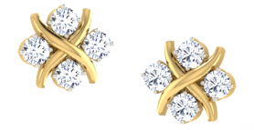 Floral Diamond Studs