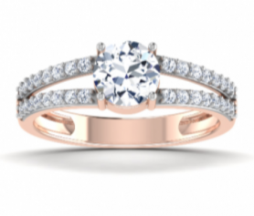 Classing Split Shank Diamond Engagement Ring 