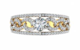 Classic Diamond  Cocktail Ring 