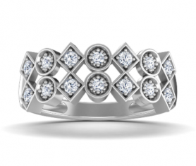 Classic Diamond Cocktail Ring 