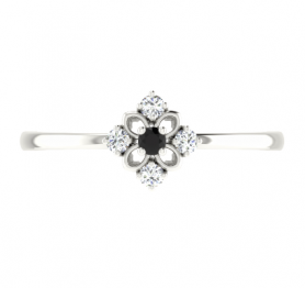 Salt n Pepper Collection Diamond Ring