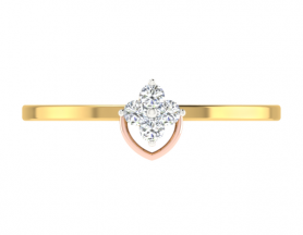 Luminous Two Tone Diamond Ring