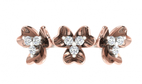 Trio Tulip Diamond Two-tone Ring