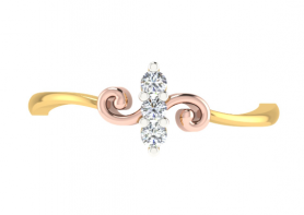 Two-tone Diamond Ring - Floral Collection