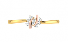 Two-tone Diamond Ring - Floral Collection