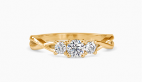 Trellis Diamond Engagement Ring