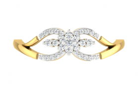 Twin Flame Diamond Ring