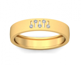 Diamond Wedding Band  For Him