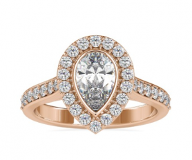 Celeste Collection - Pear Diamond Engagement  Ring