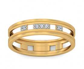 Contemporary  Diamond Band - Nova Collection