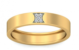Contemporary  Diamond Band - Nova Collection