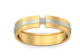 Two Tone Diamond Band - Nova Collection