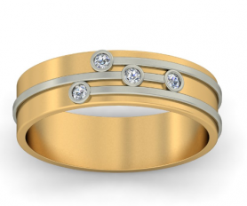 Contemporary  Diamond Band -a la Mode  Collection