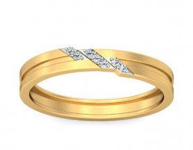 Contemporary  Diamond Band - a la Mode Collection