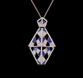 Diamond & Enamel Jewelry Set