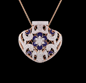 Diamond & Enamel Jewelry Set