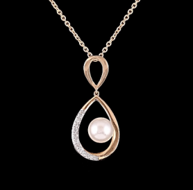 Diamond  & Pearls Jewelry Set