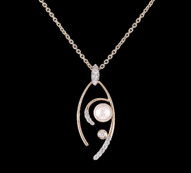 Diamond & Pearls  Jewelry Set