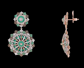 Diamond & Enamel Earrings