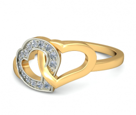 Cherie Two tone Diamond Ring