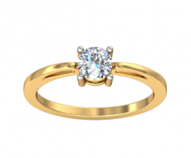 Solitaire Diamond Engagement Ring
