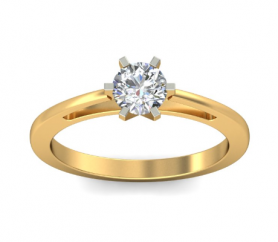 Solitaire Diamond Engagement Ring