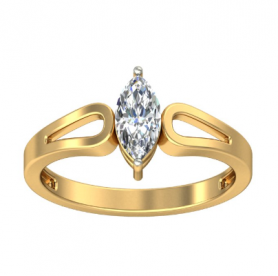 Marquise Cut Solitaire Diamond Engagement Ring