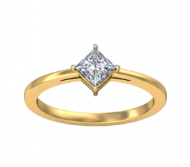 Princess Cut Solitaire Diamond Engagement Ring