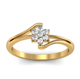 Traditional Diamond  Ring  Bypass Shank