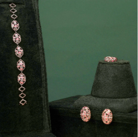 Diamond & Enamel Jewelry Set