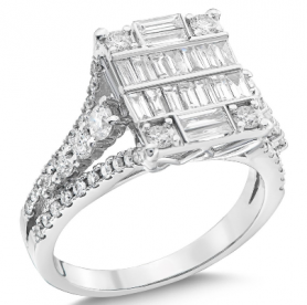 Diamond Cocktail  Ring - Luminous Collection